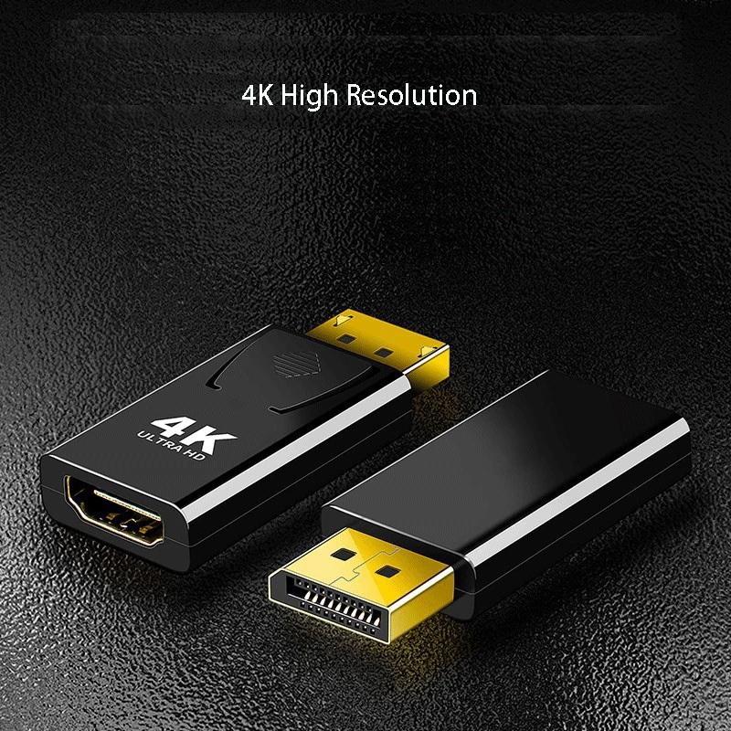 Adaptador DisplayPort a HDMI 4K – Convertidor de Audio y Video para Monitores, TVs y Proyectores | Plug & Play Ultra HD 1080p/4K