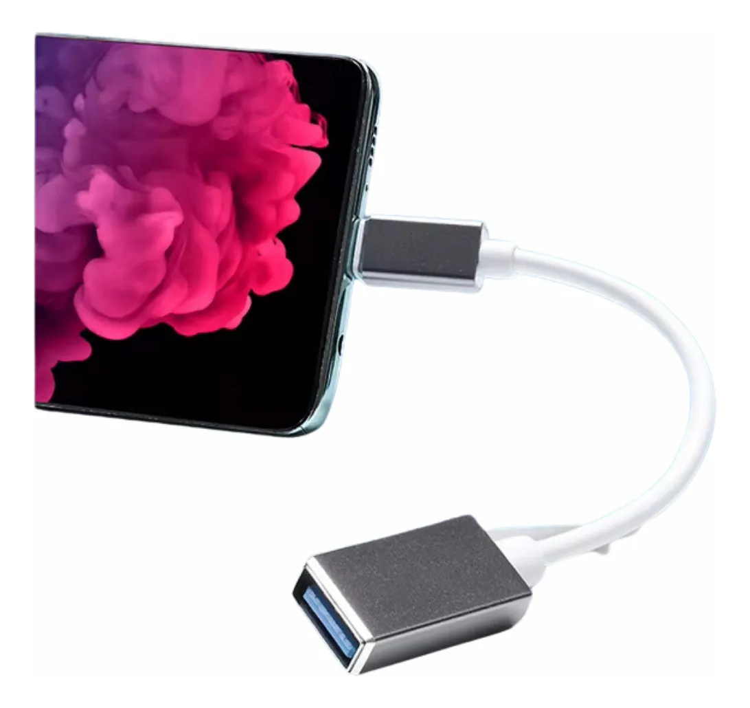 Adaptador OTG Tipo C a USB 3.0 – Conecta Pendrives, Teclados y Más a tu Celular, Tablet o PC | Plug & Play Universal