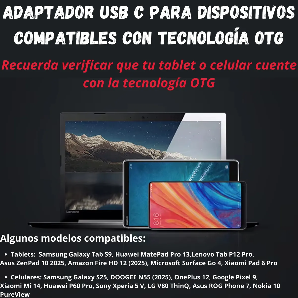 Adaptador OTG Tipo C a USB 3.0 – Conecta Pendrives, Teclados y Más a tu Celular, Tablet o PC | Plug & Play Universal