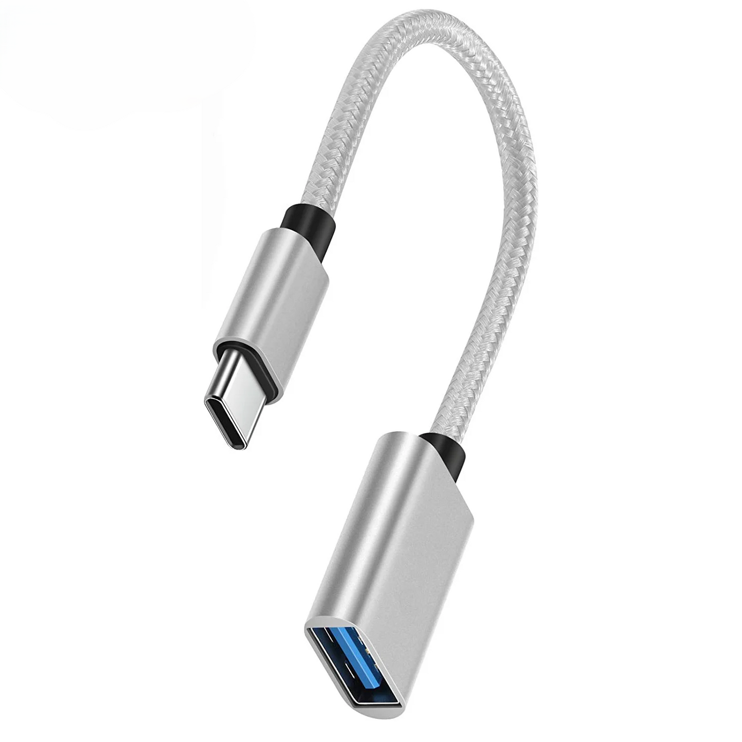 Adaptador OTG Tipo C a USB 3.0 – Conecta Pendrives, Teclados y Más a tu Celular, Tablet o PC | Plug & Play Universal