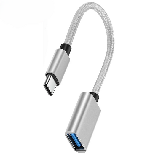 Adaptador OTG Tipo C a USB 3.0 – Conecta Pendrives, Teclados y Más a tu Celular, Tablet o PC | Plug & Play Universal