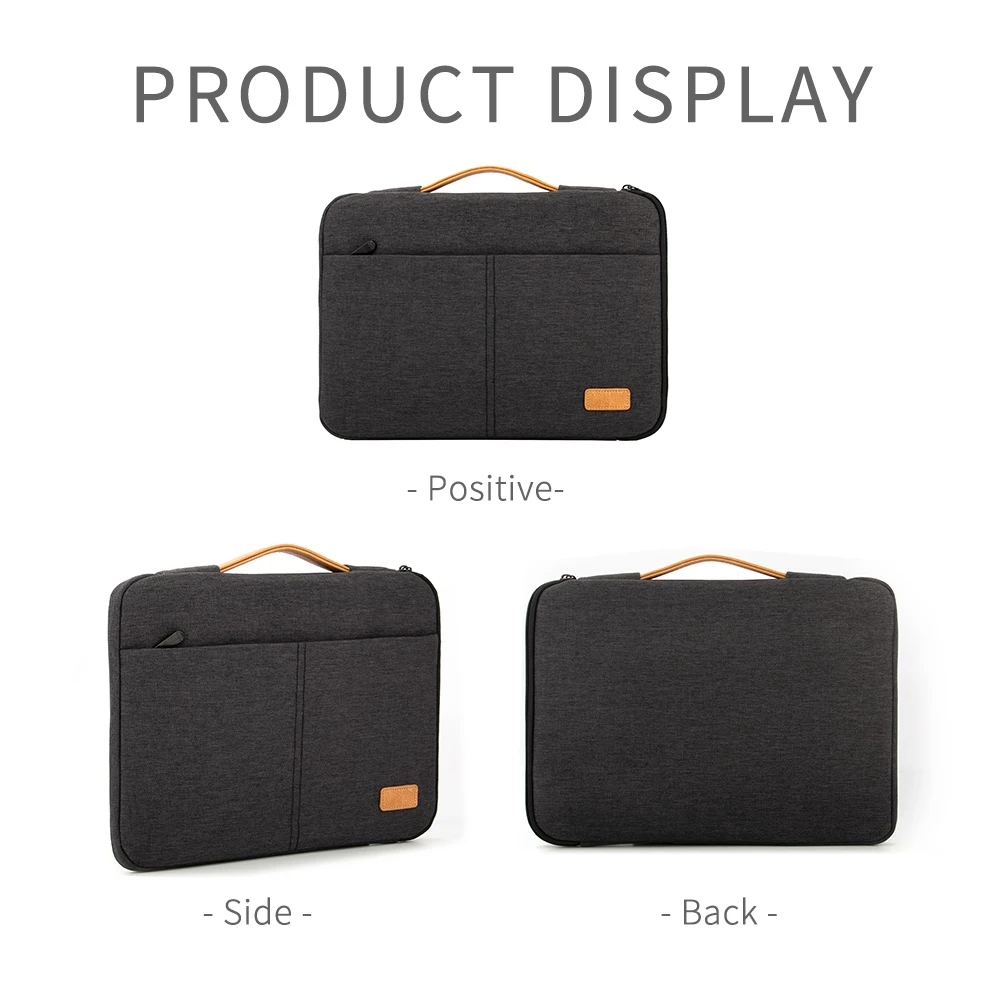 Funda Maletín Elegante 14" Antigolpes | Compatible con MacBook, HP, Dell, Acer – Estilo Ejecutivo e Impermeable