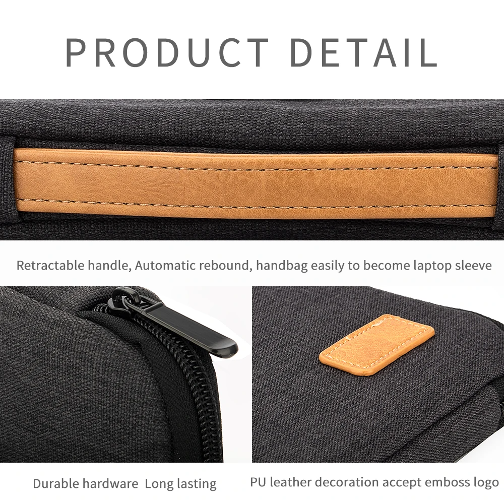 Funda Maletín Elegante 14" Antigolpes | Compatible con MacBook, HP, Dell, Acer – Estilo Ejecutivo e Impermeable