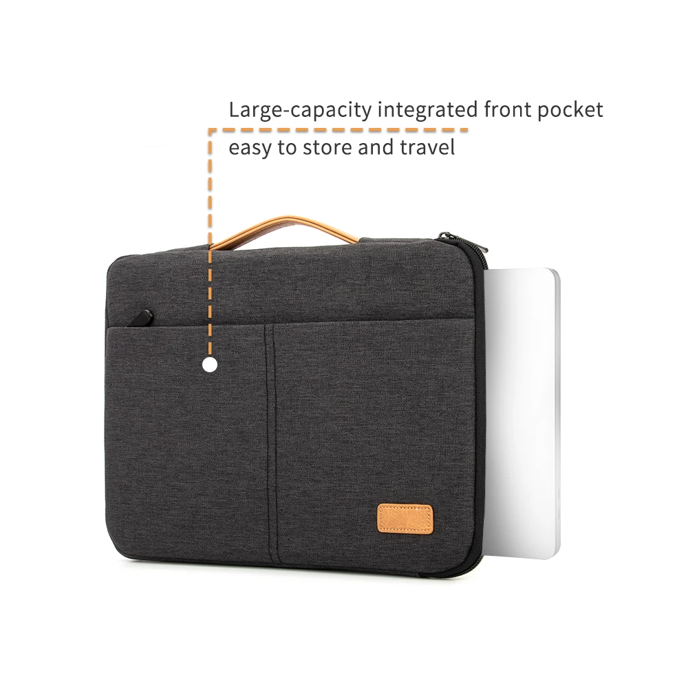 Funda Maletín Elegante 14" Antigolpes | Compatible con MacBook, HP, Dell, Acer – Estilo Ejecutivo e Impermeable