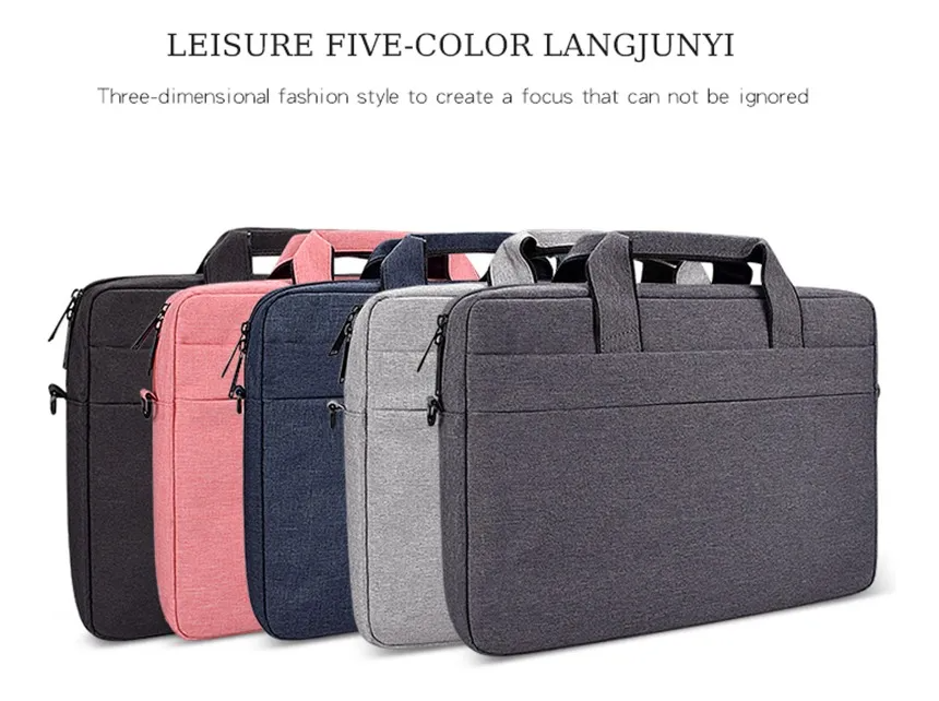 Maletín Ejecutivo para Laptop 15.6” | Bolsa de Hombro Impermeable con Asa – MacBook, HP, Asus, Dell, Huawei