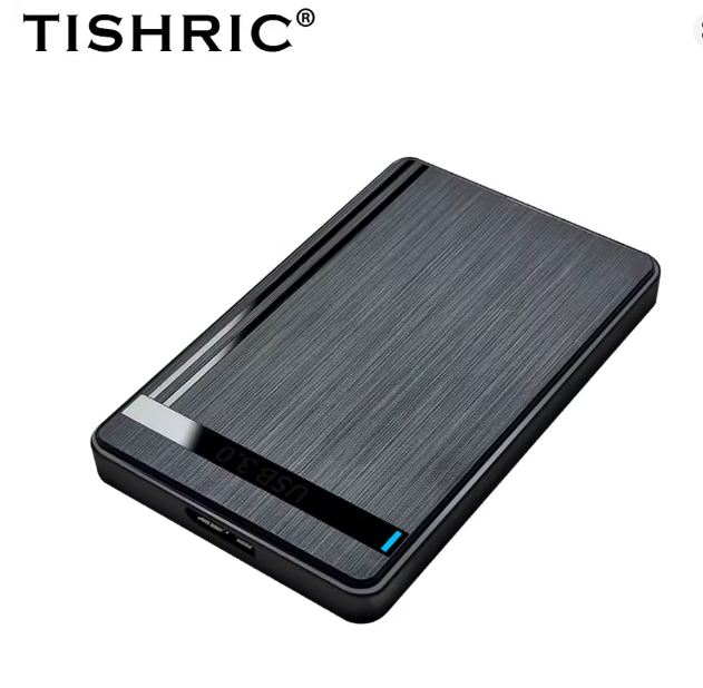 Caja Externa TISHRIC 2.5" HDD SATA 3.0 | USB 3.0 | Soporte UASP | Ultra Rápida y Compacta