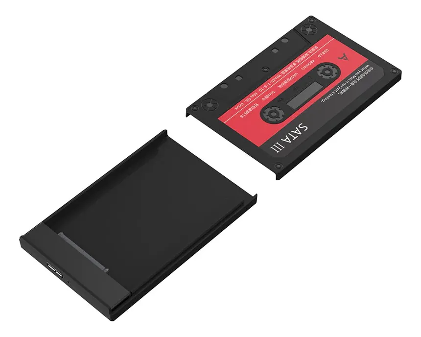 Cofre Vintage 2.5” SATA | USB 3.0 | 5Gbps | HDD/SSD | Ultra Compacta y Rápida | Plug & Play