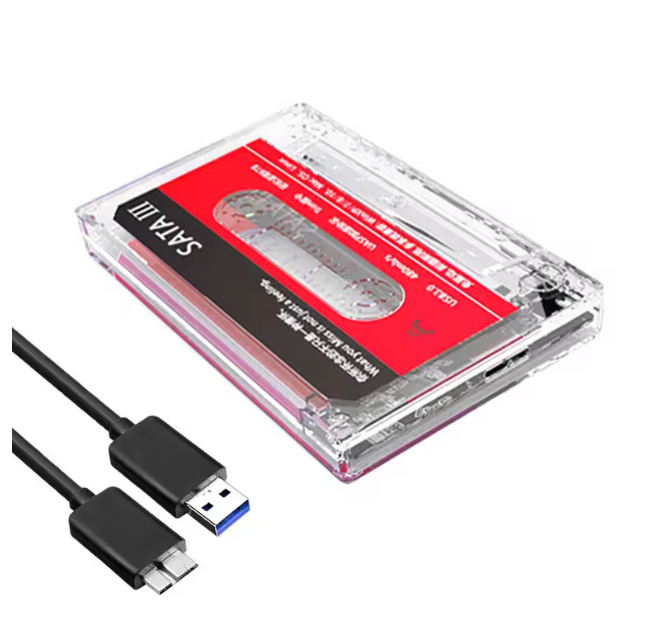 Cofre Vintage 2.5” SATA | USB 3.0 | 5Gbps | HDD/SSD | Ultra Compacta y Rápida | Plug & Play