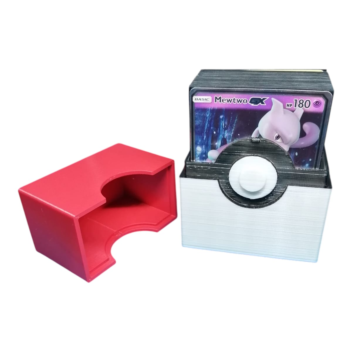 Deck Box Pokeball 3D – Caja Protectora para 60 Cartas Pokémon