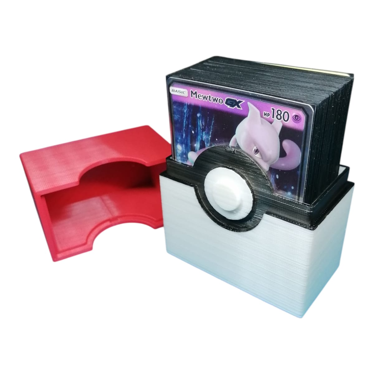 Deck Box Pokeball 3D – Caja Protectora para 60 Cartas Pokémon