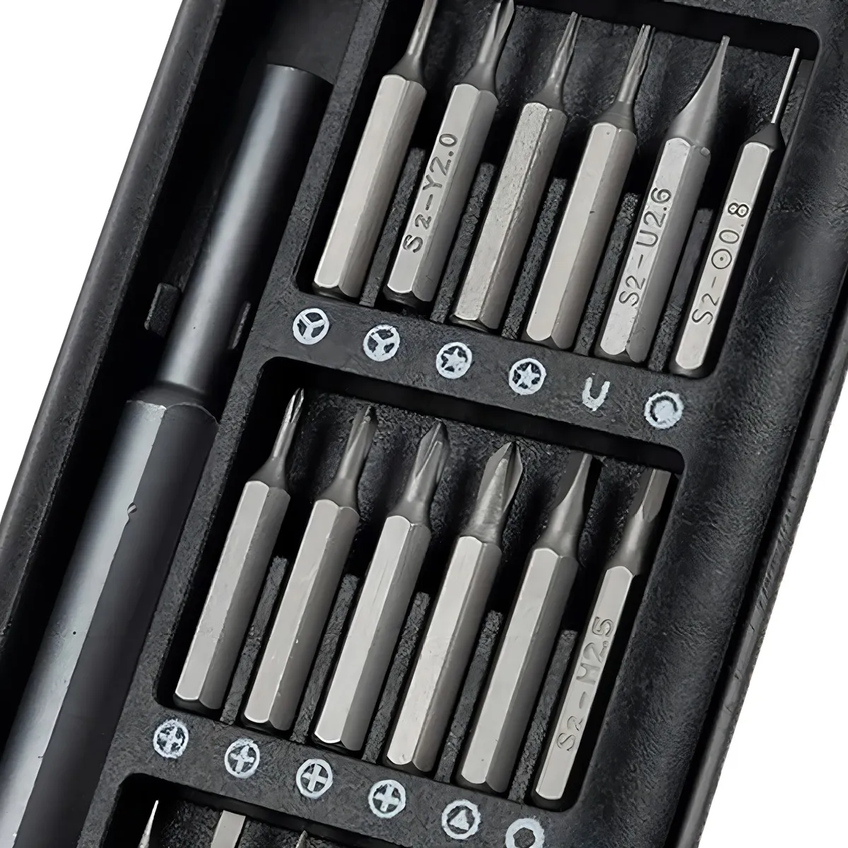 Kit Destornillador de Precisión 6024B | 24 en 1 | Reparación Celulares, Relojes, Laptops | Estuche Magnético Profesional