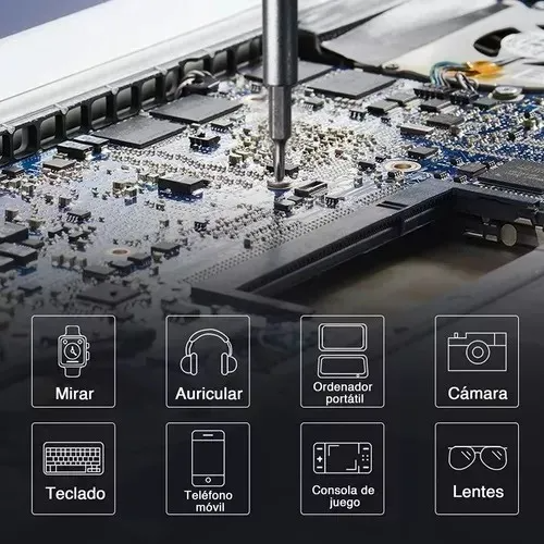Kit Destornillador de Precisión 6024B | 24 en 1 | Reparación Celulares, Relojes, Laptops | Estuche Magnético Profesional