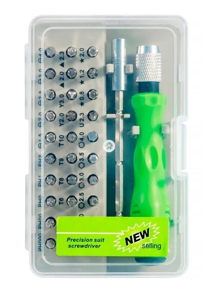 Set Destornilladores de Precisión 32 en 1 | Estuche Compacto | Ideal para Celulares, Laptops, Relojes y Más