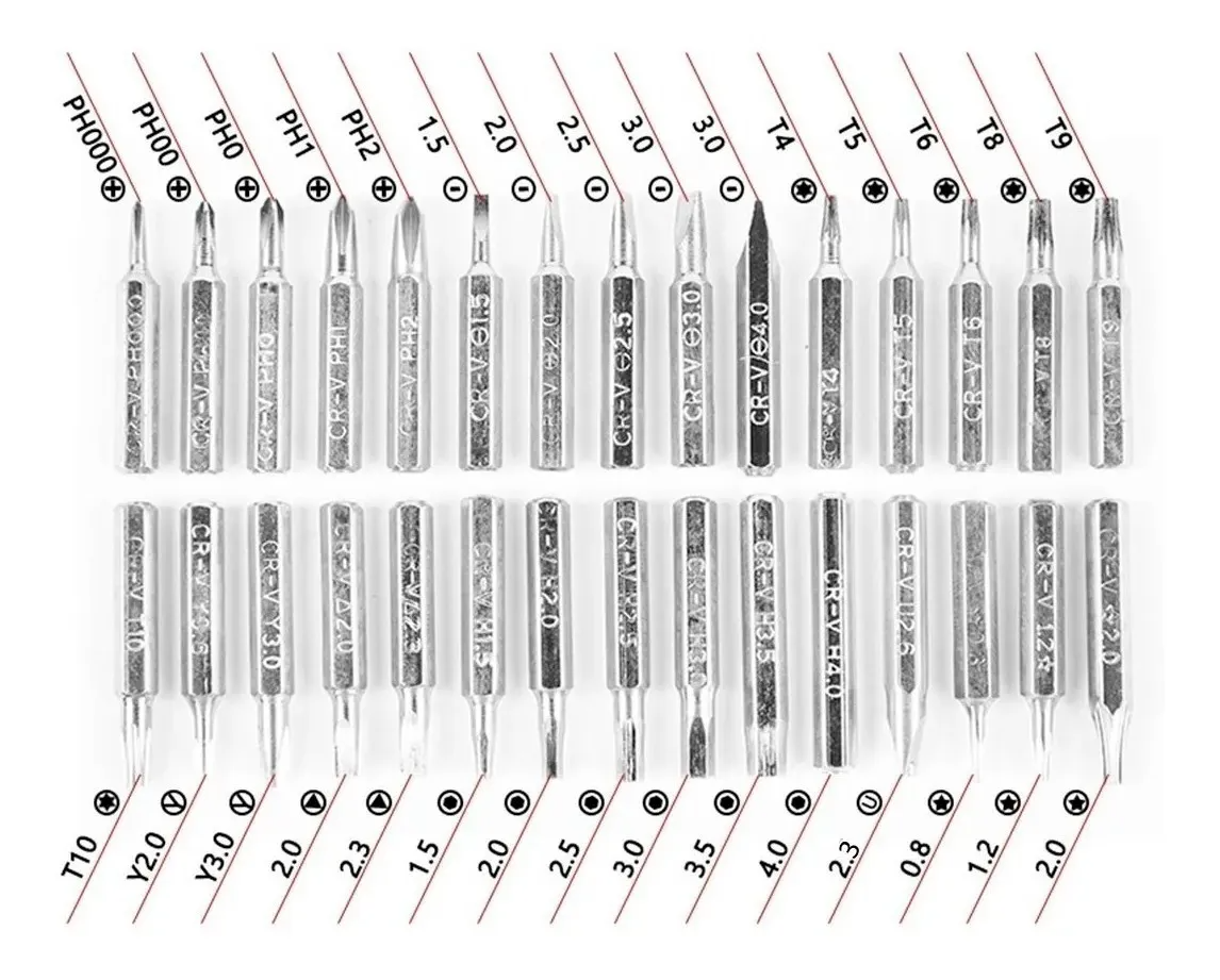 Set Destornilladores de Precisión 32 en 1 | Estuche Compacto | Ideal para Celulares, Laptops, Relojes y Más
