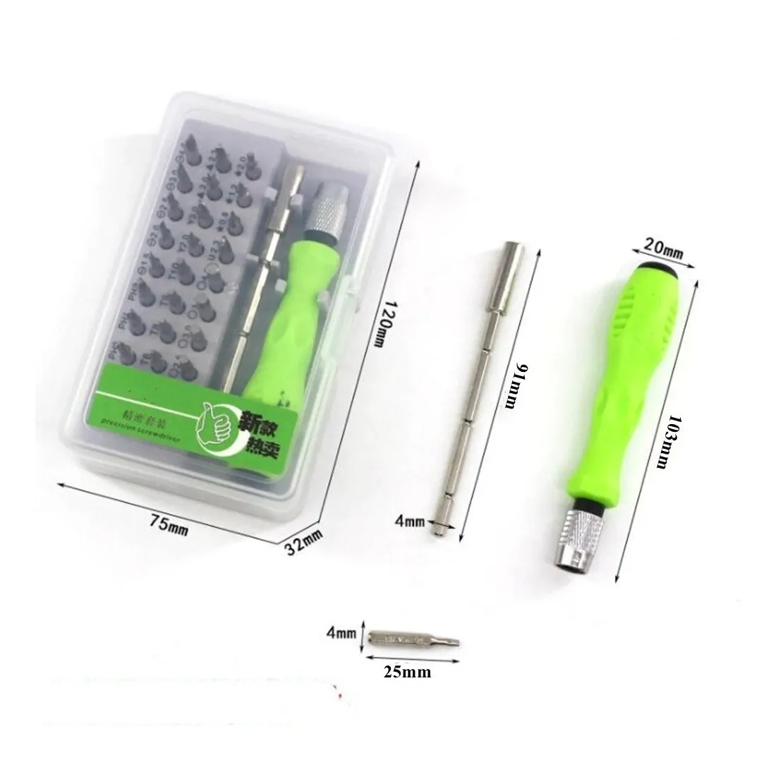 Set Destornilladores de Precisión 32 en 1 | Estuche Compacto | Ideal para Celulares, Laptops, Relojes y Más