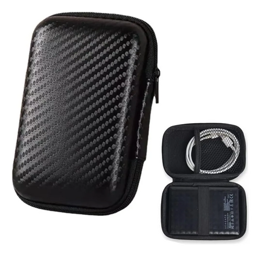 Estuche Rígido e Impermeable para Discos Duros, cables y más