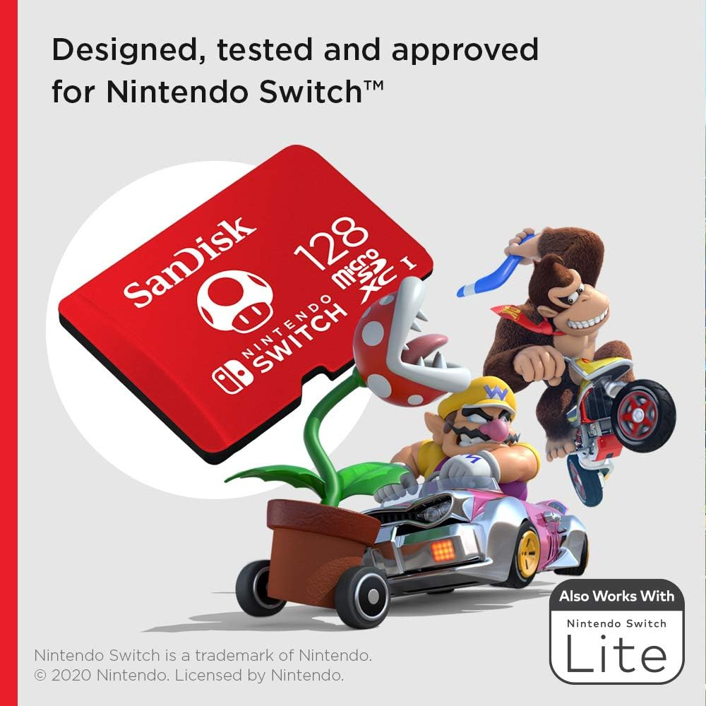 Tarjetas microSDXC para Nintendo Switch – ¡Con el poder de Super Mario!