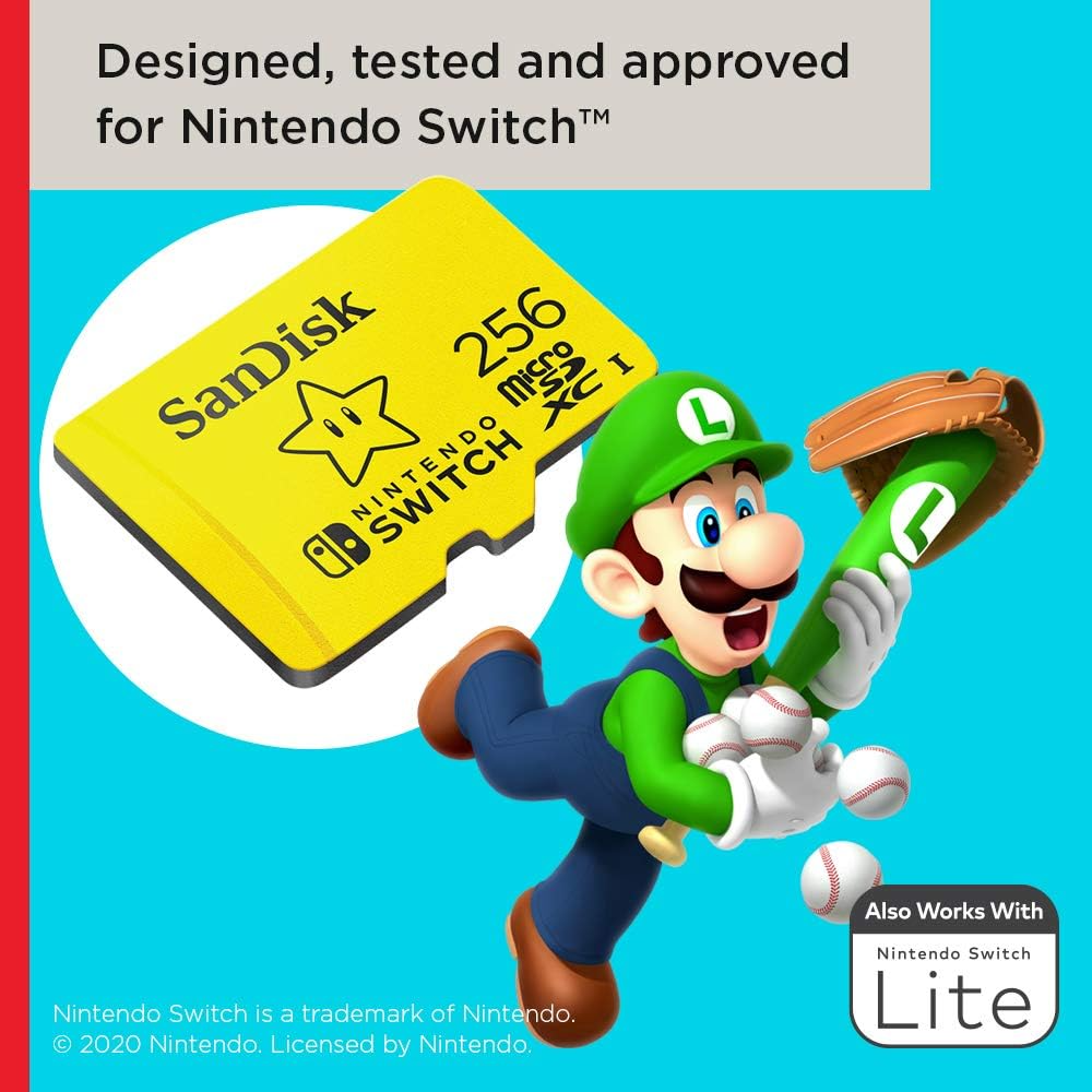 Tarjetas microSDXC para Nintendo Switch – ¡Con el poder de Super Mario!