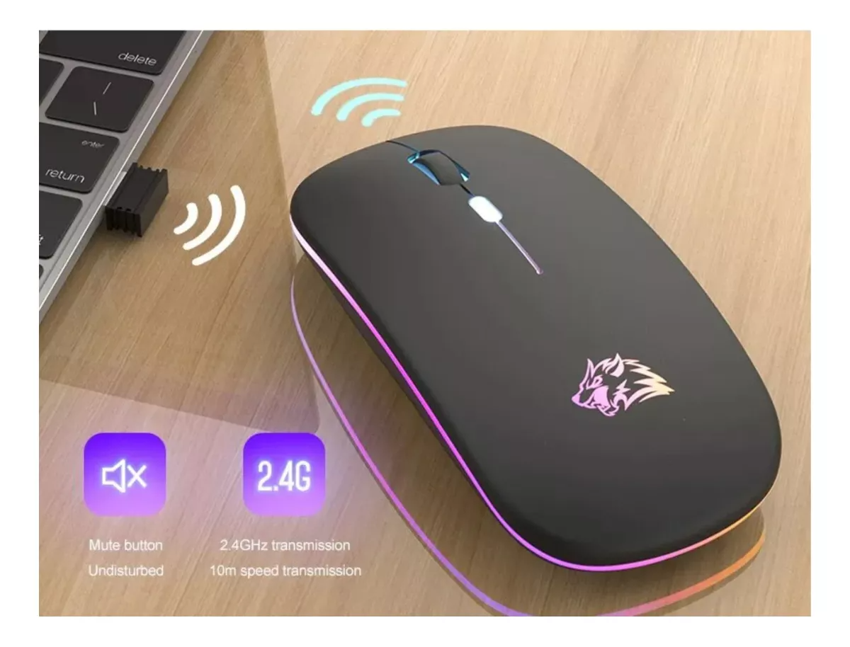 Mouse Recargable RGB