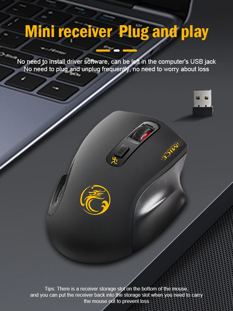 Mouse Inalámbrico G-1800