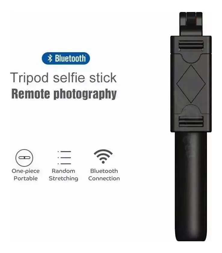 Palo Selfie Trípode K07 con Control Bluetooth | Bastón 3 en 1 Extensible para Celular