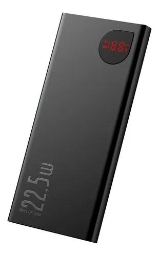 Power Bank Baseus 10000mAh 22.5W Carga Rápida | Batería Portátil Compacta y Potente