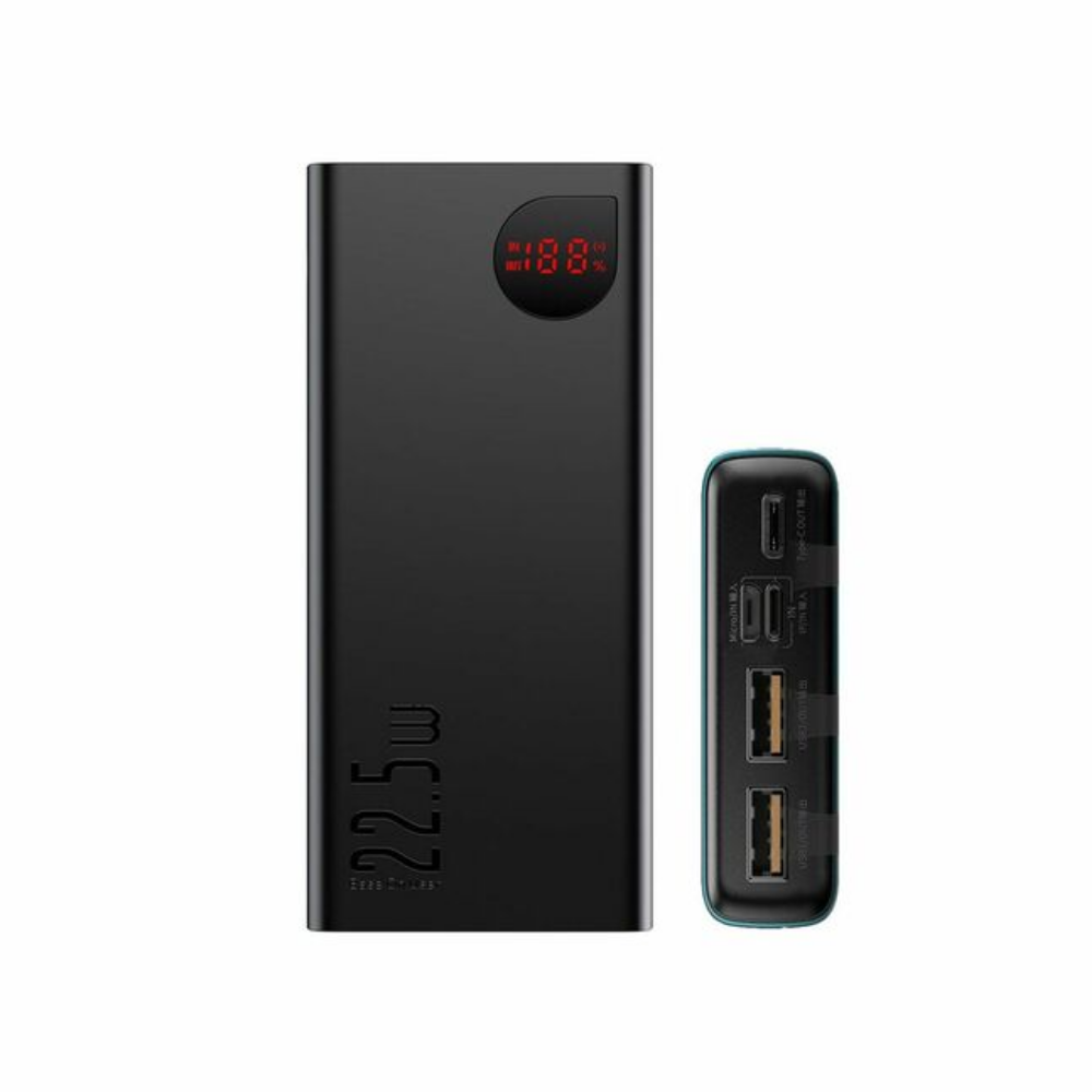 Power Bank Baseus 10000mAh 22.5W Carga Rápida | Batería Portátil Compacta y Potente