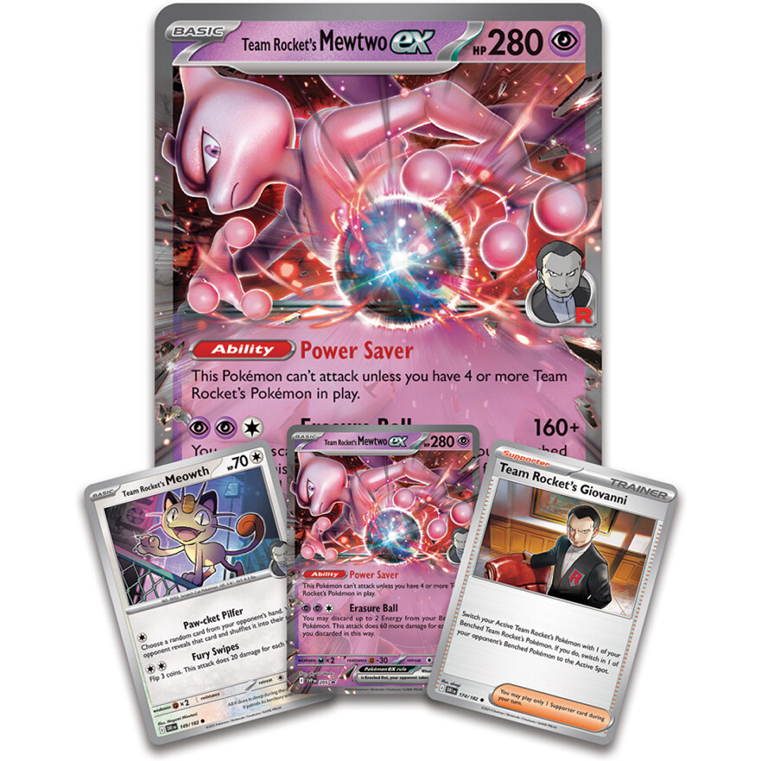 Team Rocket´s Mewtwo EX Box – Edición en Inglés