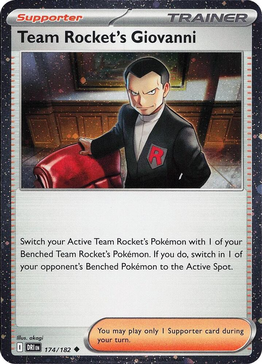 Team Rocket's Giovanni (Cosmos Holo) #714/182-DRI