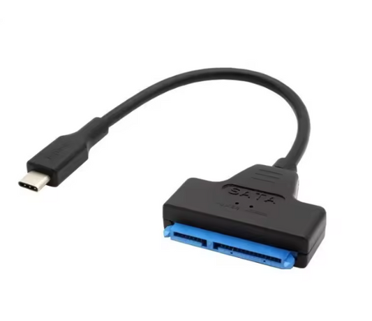 Adaptador Tipo C a SATA | Cable Convertidor 25cm para SSD/HDD 2.5” | Alta Velocidad Plug & Play – USB-C a Disco Duro