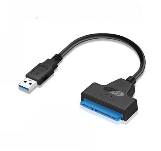 Adaptador Sata a USB 3.0 | Cable 22 Pines para SSD/HDD 2.5" | Transferencia Rápida Plug & Play – 22cm