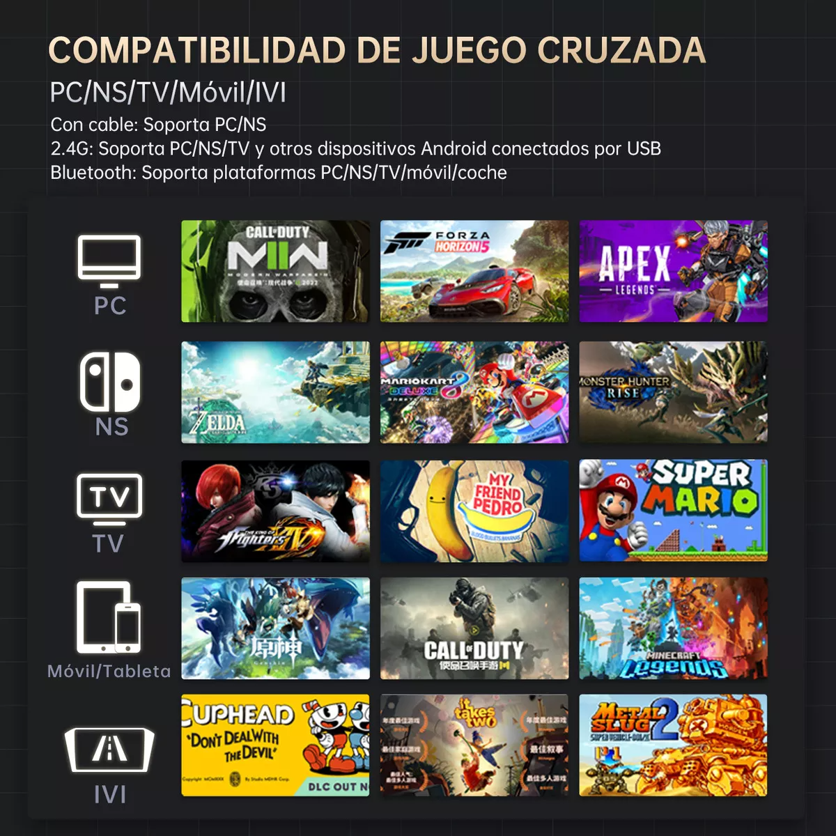 Control Gamer Machenike G5 Pro V2 Edición Coleccionista | Inalámbrico + Cable | RGB | Joysticks Hall | Switch, PC, Android, iOS + Base de Carga