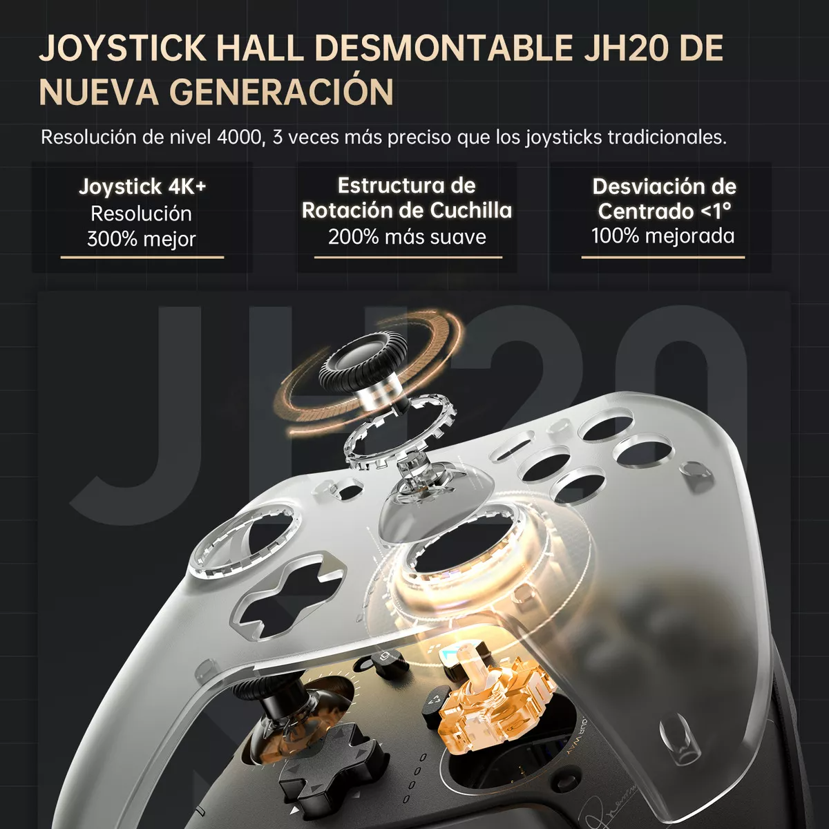 Control Gamer Machenike G5 Pro V2 Edición Coleccionista | Inalámbrico + Cable | RGB | Joysticks Hall | Switch, PC, Android, iOS + Base de Carga