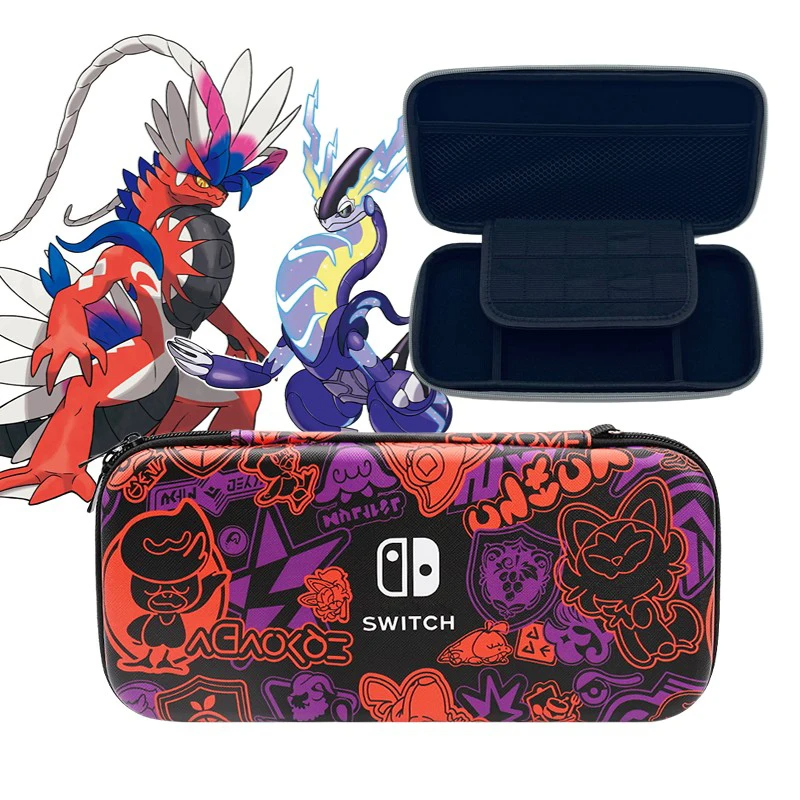 Estuche de Transporte para Nintendo Switch – Pokémon Scarlet & Púrpura: ¡Explora Paldea con estilo!