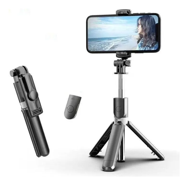Palo Selfie Trípode S03 con Control Bluetooth | Bastón Extensible 3 en 1 para Fotos y Videos