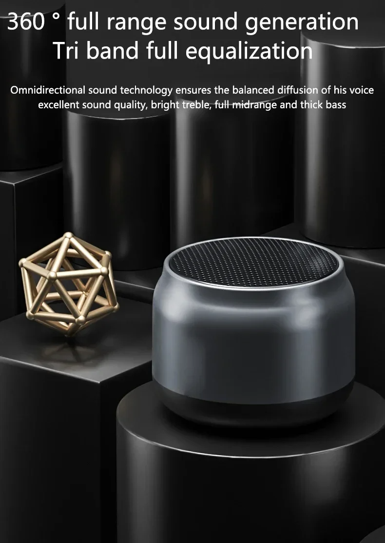 Altavoz Bluetooth VIKEFON K30 | Inalámbrico, Impermeable, Sonido Hi-Fi con Graves Potentes y Micrófono Integrado – Ideal para Exterior